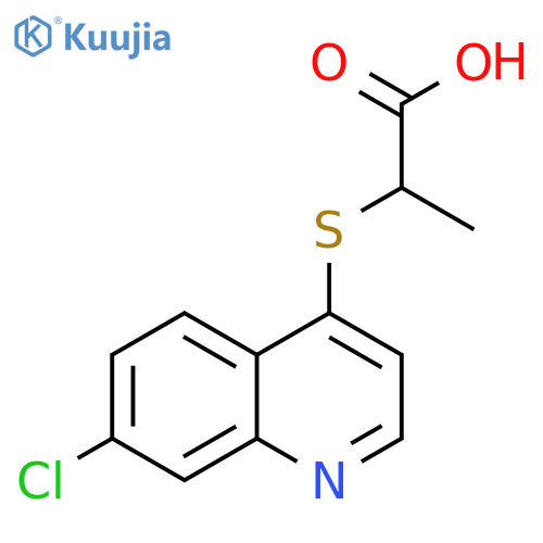 2-(7-Chloroquinolin-4-yl)sulfanylpropanoic Acid structure