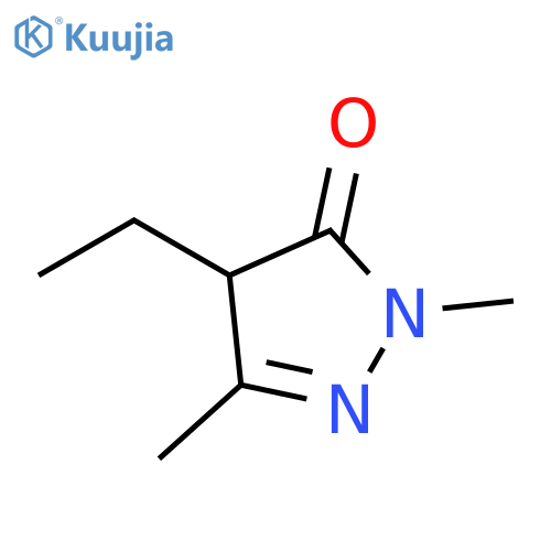 3H-Pyrazol-3-one, 4-ethyl-2,4-dihydro-2,5-dimethyl- structure
