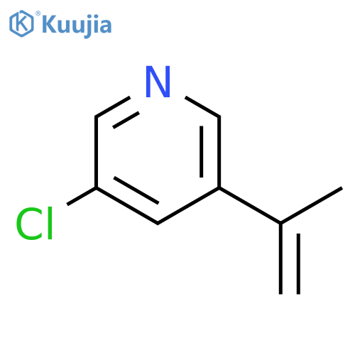 Pyridine, 3-chloro-5-(1-methylethenyl)- structure
