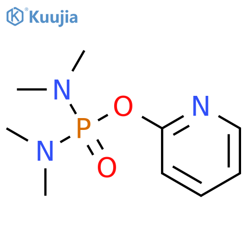 Phosphorodiamidic acid, N,N,N',N'-tetramethyl-, 2-pyridinyl ester structure