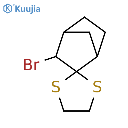 Spiro[bicyclo[2.2.1]heptane-2,2'-[1,3]dithiolane], 3-bromo- structure