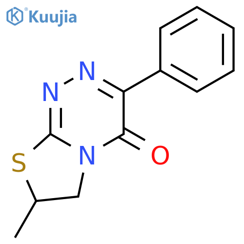 7-Methyl-3-phenyl-6,7-dihydro-4H-[1,3]thiazolo[2,3-c][1,2,4]triazin-4-one structure