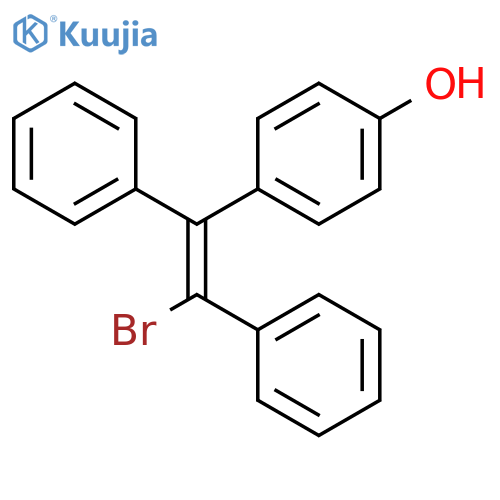 (E,Z)-1-Bromo-1,2-diphenyl-2-(4-hydroxyphenyl)ethene structure