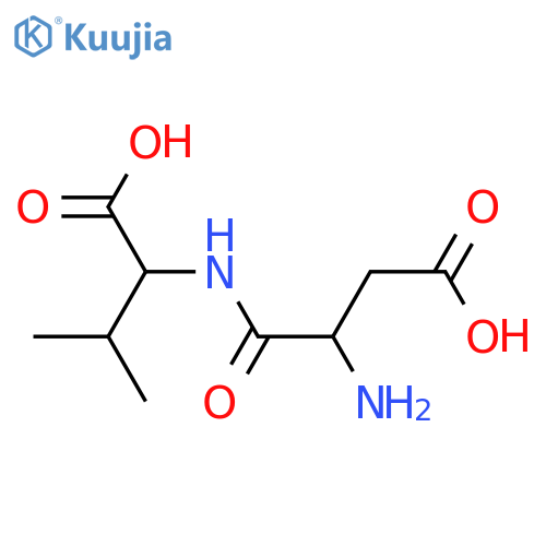Succinamic acid,3-amino-N-(1-carboxy-2-methylpropyl)- (5CI) structure