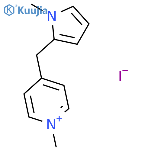 Pyridinium, 1-methyl-4-[(1-methyl-1H-pyrrol-2-yl)methyl]-, iodide structure