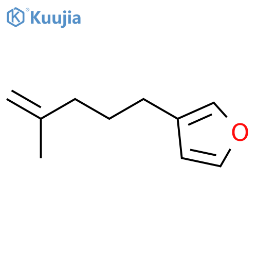Furan, 3-(4-methyl-4-pentenyl)- structure