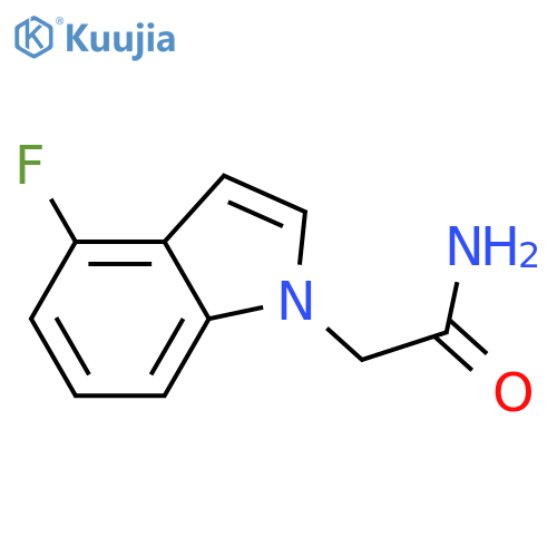 4-fluoro-1H-Indole-1-acetamide structure