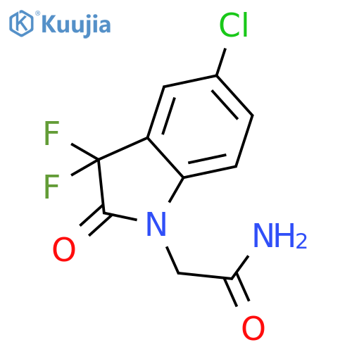 1H-Indole-1-acetamide, 5-chloro-3,3-difluoro-2,3-dihydro-2-oxo- structure