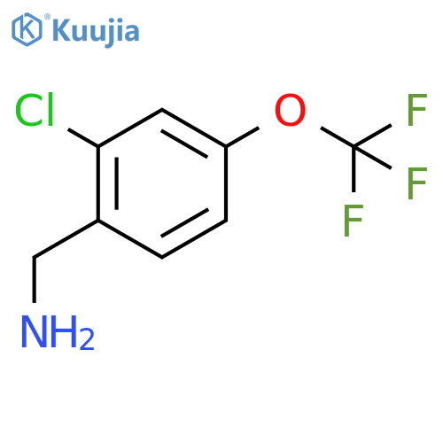 2-Chloro-4-(trifluoromethoxy)benzenemethanamine structure