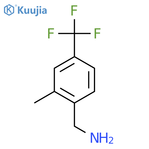 2-methyl-4-(trifluoromethyl)phenylmethanamine structure