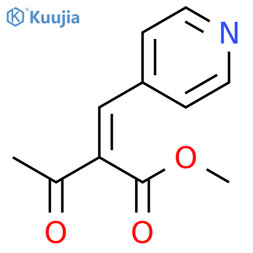 Methyl 2-Acetyl-3-(4-pyridyl)-2-propenoate structure