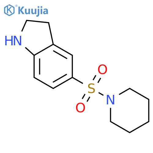 5-(Piperidine-1-sulfonyl)-2,3-dihydro-1H-indole structure