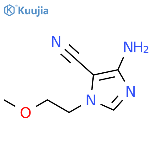 1H-Imidazole-5-carbonitrile, 4-amino-1-(2-methoxyethyl)- structure
