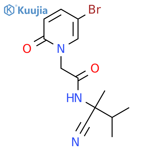 2-(5-bromo-2-oxo-1,2-dihydropyridin-1-yl)-N-(1-cyano-1,2-dimethylpropyl)acetamide structure