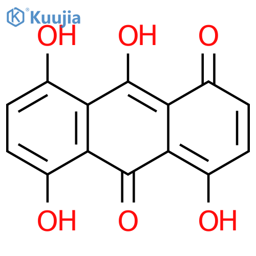1,10-Anthracenedione, 4,5,8,9-tetrahydroxy- structure