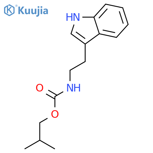 Carbamic acid, [2-(1H-indol-3-yl)ethyl]-, 2-methylpropyl ester structure