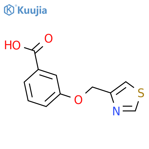 3-(1,3-thiazol-4-ylmethoxy)benzoic acid structure