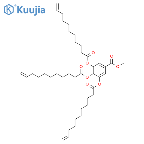 Benzoic acid, 3,4,5-tris[(1-oxo-10-undecenyl)oxy]-, methyl ester structure