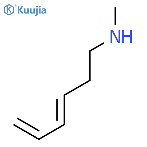 3,5-Hexadien-1-amine, N-methyl-, (E)- structure