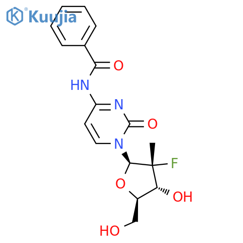 Cytidine, N-benzoyl-2'-deoxy-2'-fluoro-2'-methyl-, (2'R)- structure