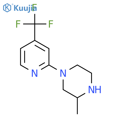 Piperazine, 3-methyl-1-[4-(trifluoromethyl)-2-pyridinyl]-, (3R)- structure