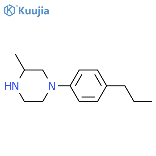 Piperazine, 3-methyl-1-(4-propylphenyl)-, (3R)- structure