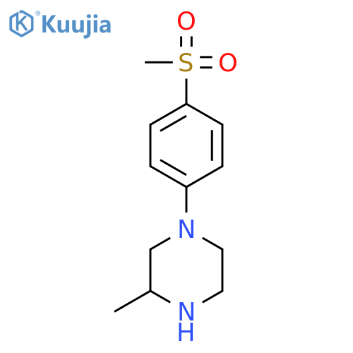 Piperazine, 3-methyl-1-[4-(methylsulfonyl)phenyl]-, (3R)- structure