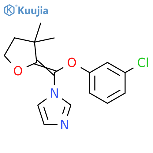1H-Imidazole, 1-[(3-chlorophenoxy)(dihydro-3,3-dimethyl-2(3H)-furanylidene)methyl]- structure