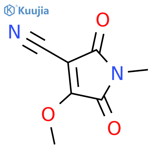 1H-PYRROLE-3-CARBONITRILE, 2,5-DIHYDRO-4-METHOXY-1-METHYL-2,5-DIOXO- structure