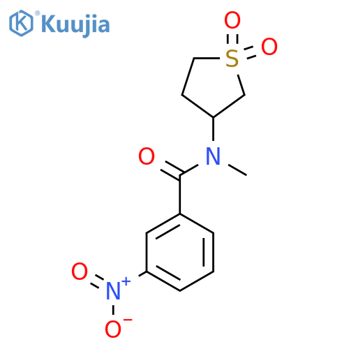 N-(1,1-dioxo-1lambda6-thiolan-3-yl)-N-methyl-3-nitrobenzamide structure