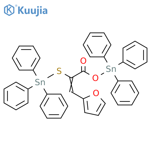 2-Oxa-5-thia-1,6-distannahexane,4-(2-furanylmethylene)-3-oxo-1,1,1,6,6,6-hexaphenyl- structure