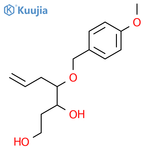 6-Heptene-1,3-diol, 4-[(4-methoxyphenyl)methoxy]-, (4R)- structure