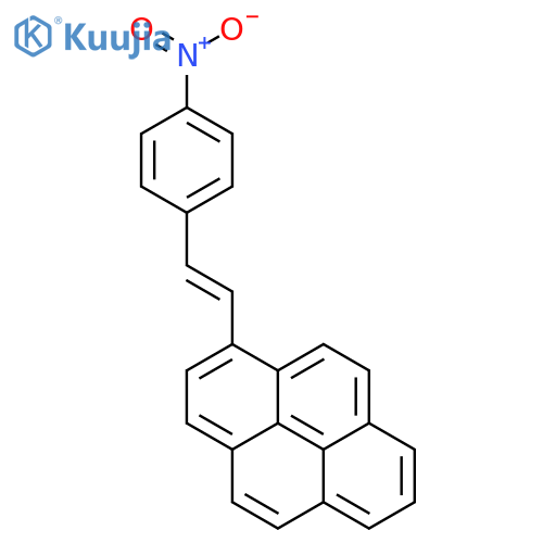 Pyrene, 1-[(1Z)-2-(4-nitrophenyl)ethenyl]- structure