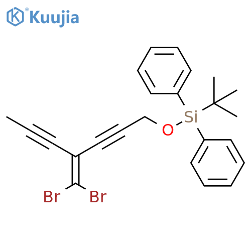 Silane,[[4-(dibromomethylene)-2,5-heptadiynyl]oxy](1,1-dimethylethyl)diphenyl- structure