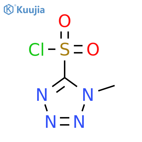 1-methyl-1H-1,2,3,4-tetrazole-5-sulfonyl chloride structure
