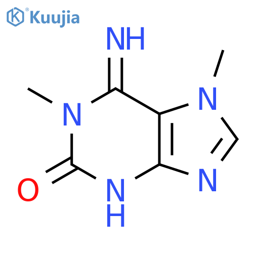 1,3,6,7-tetrahydro-6-imino-1,7-dimethyl-2H-Purin-2-one structure