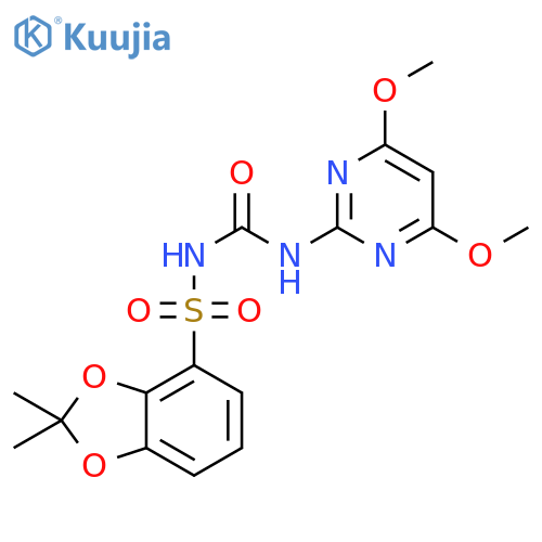 1,3-Benzodioxole-4-sulfonamide, N-[[(4,6-dimethoxy-2-pyrimidinyl)amino]carbonyl]-2,2-dimethyl- structure