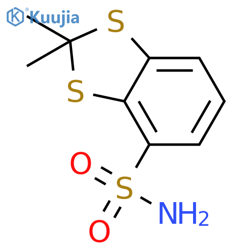 1,3-BENZODITHIOLE-4-SULFONAMIDE, 2,2-DIMETHYL- structure
