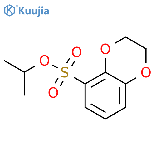 1,4-Benzodioxin-5-sulfonic acid, 2,3-dihydro-, 1-methylethyl ester structure