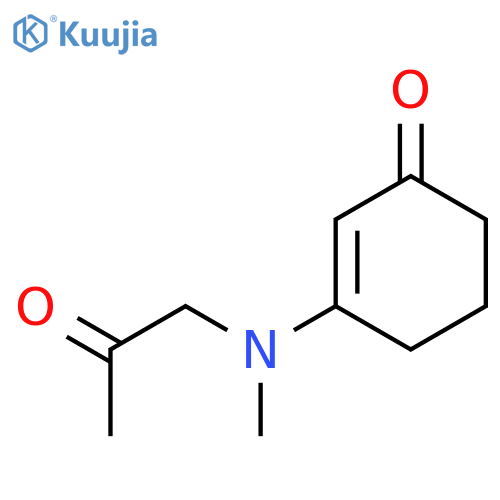 2-Cyclohexen-1-one, 3-[methyl(2-oxopropyl)amino]- structure
