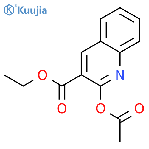 3-Quinolinecarboxylic acid, 2-(acetyloxy)-, ethyl ester structure