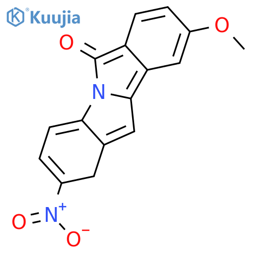 6H-Isoindolo[2,1-a]indol-6-one, 9-methoxy-2-nitro- structure