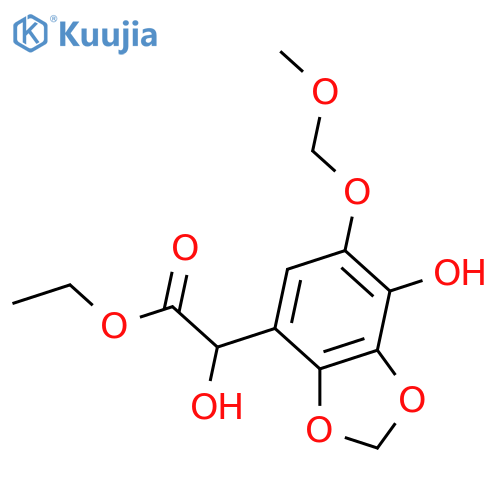 α,7-Dihydroxy-6-(methoxymethoxy)-1,3-Benzodioxole-4-acetic Acid Ethyl Ester structure