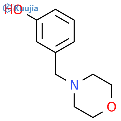 Phenol, 3-(4-morpholinylmethyl)- structure