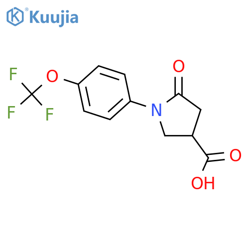 5-Oxo-1-4-(trifluoromethoxy)phenylpyrrolidine-3-carboxylic Acid structure