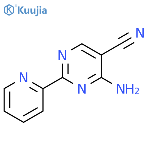 5-Pyrimidinecarbonitrile, 4-amino-2-(2-pyridinyl)- structure