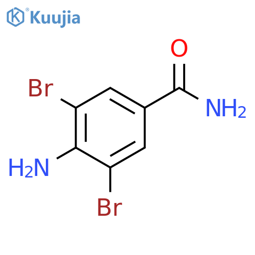 4-amino-3,5-dibromobenzamide structure