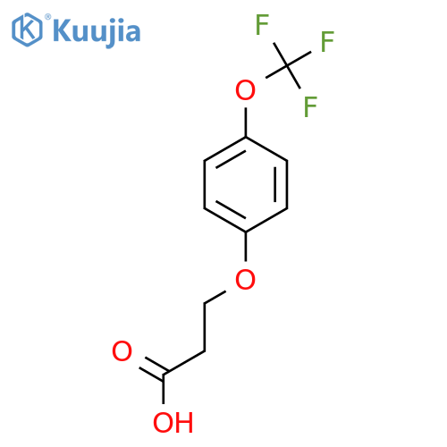 3-(4-(Trifluoromethoxy)phenoxy)propanoic acid structure
