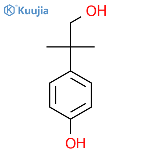 4-(1-hydroxy-2-methylpropan-2-yl)phenol structure