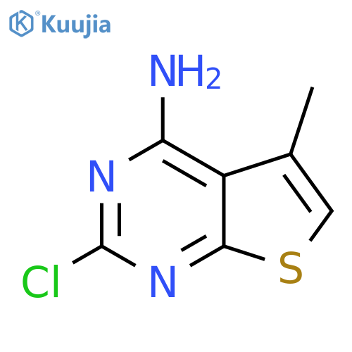 Thieno[2,3-d]pyrimidin-4-amine, 2-chloro-5-methyl- structure